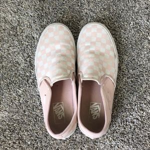 Pink checkered vans